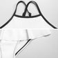 Girls Bear Print Strappy Swimsuit