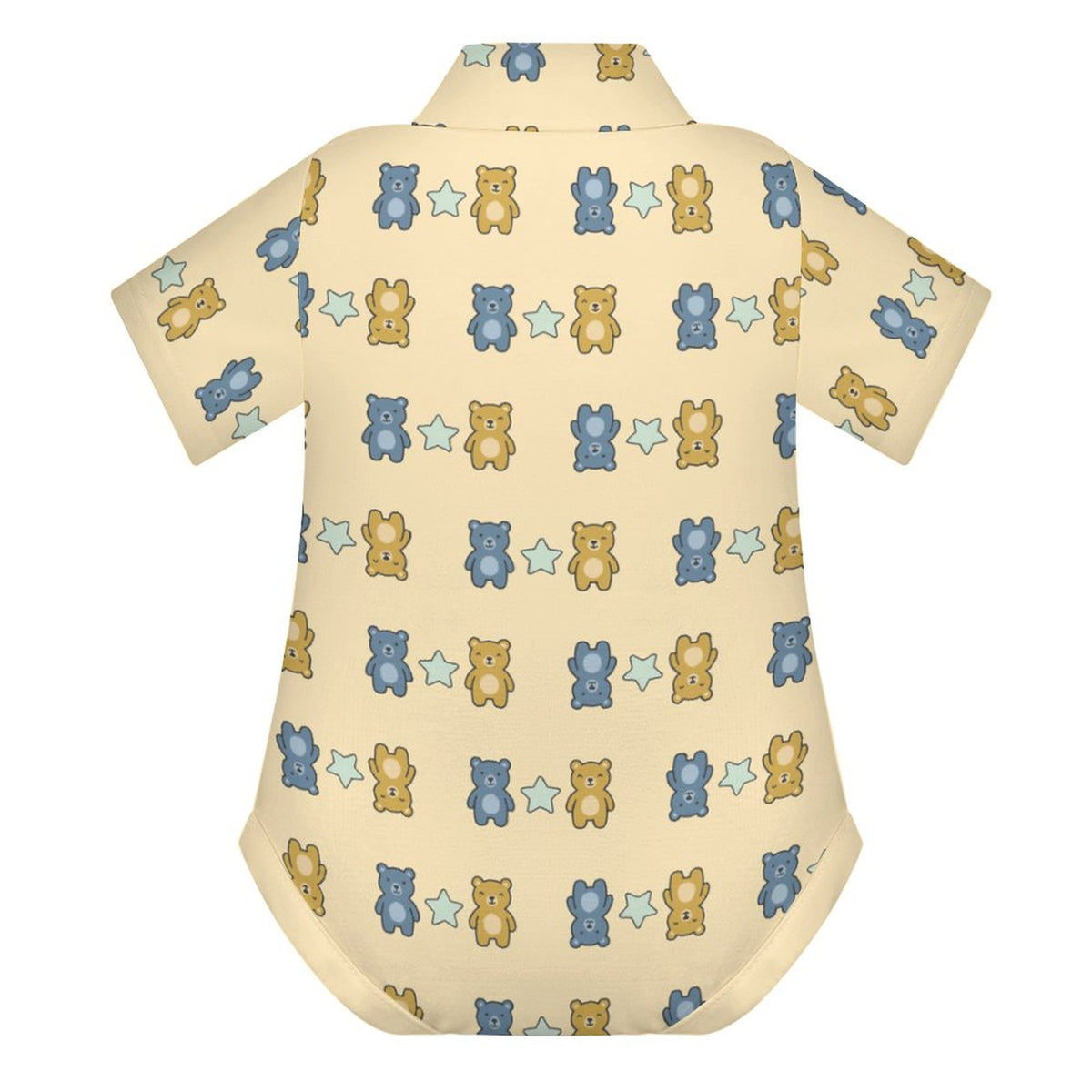 Cute Baby Short Sleeve Collared Polo Romper