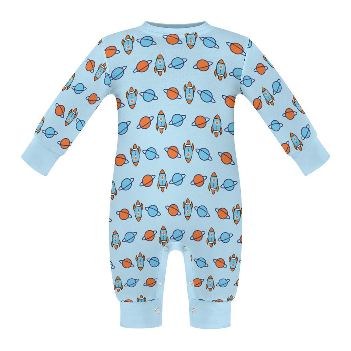 200gsm Long Sleeve Baby Romper | All-Over Print