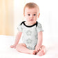 Geometric Star Cotton Short Sleeve Baby Onesie