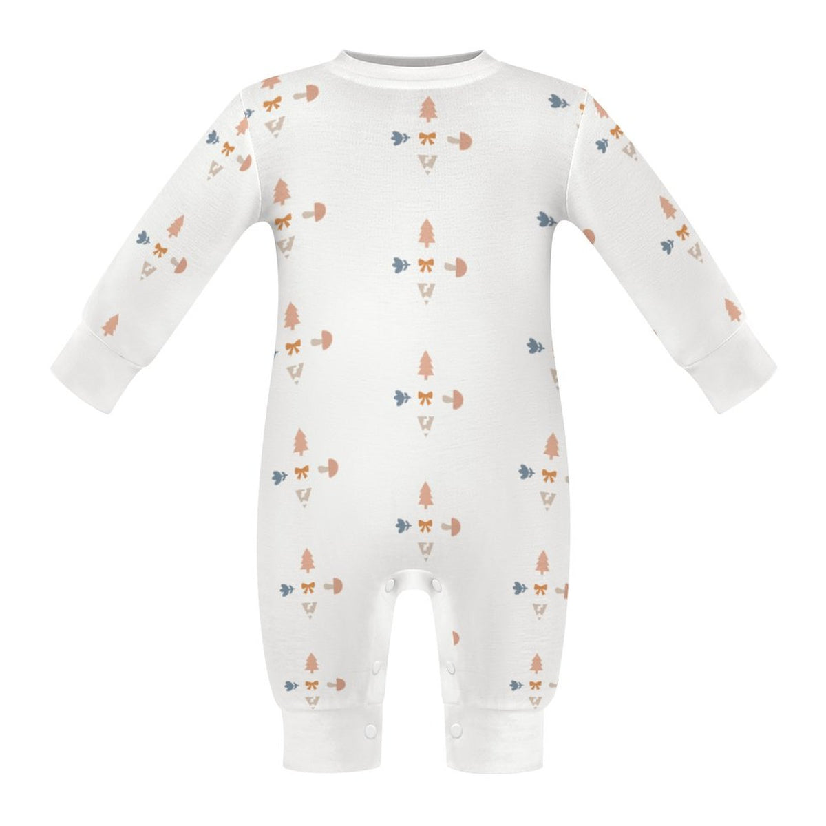 Infant Geometric Print Cotton Long Sleeve Bodysuit