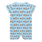 Outer Space Rocket Short Sleeve Baby Romper | 180gsm