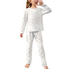 Girls' Geometric Print Long Sleeve Sleepwear Set