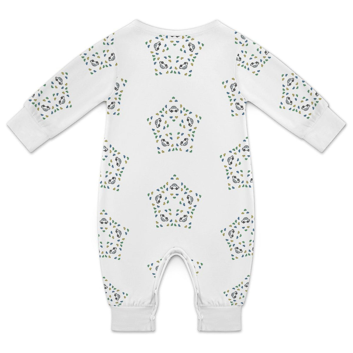 Geometric Star Cotton Long Sleeve Infant Bodysuit