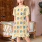 Cute Teddy Bear Girls Short Sleeve Dress | Custom AOP