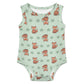 Cute Baby Fox Print Sleeveless Romper Bodysuit