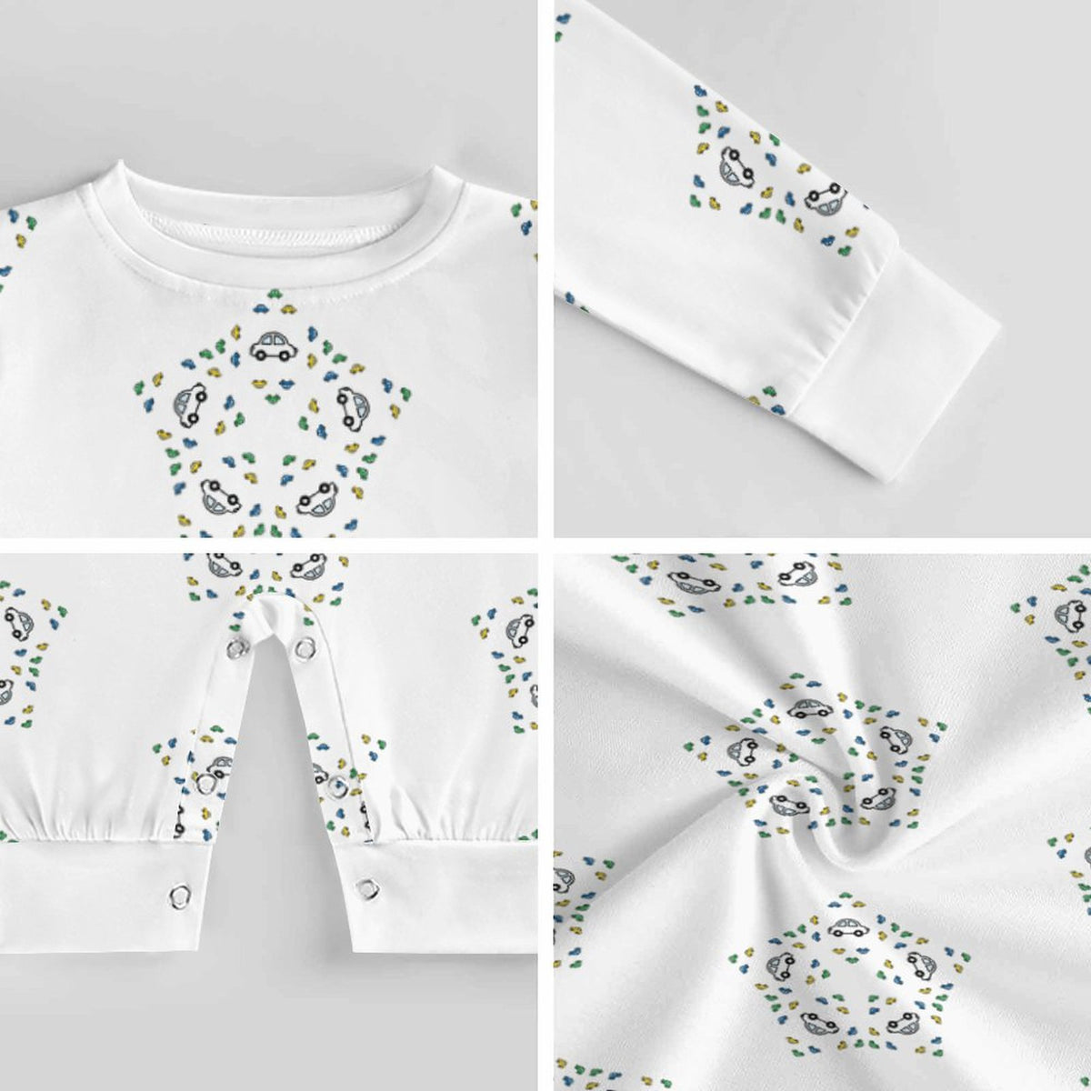 Baby Geometric Star Long Sleeve Romper