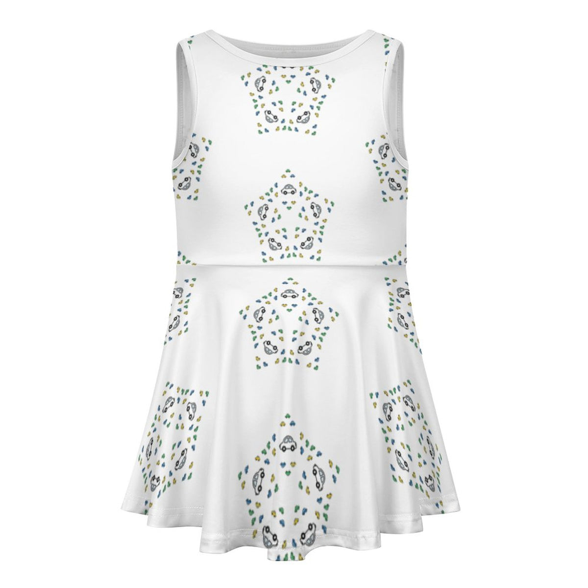 Girls' Geometric Star Sleeveless Tank Dress