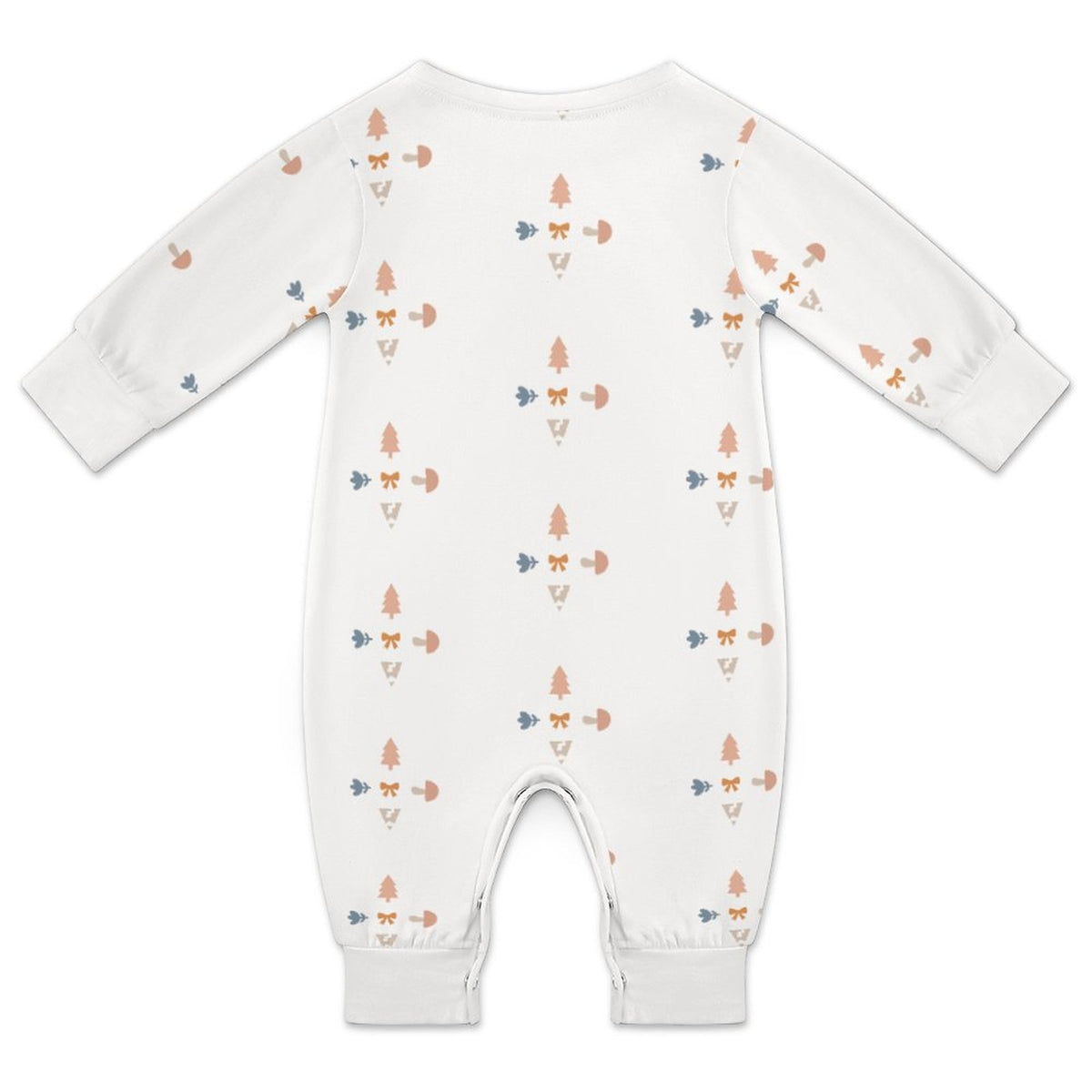 200GSM Baby Geometric Long Sleeve Romper
