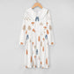 Girls' Woodland Print Peter Pan Collar Dress