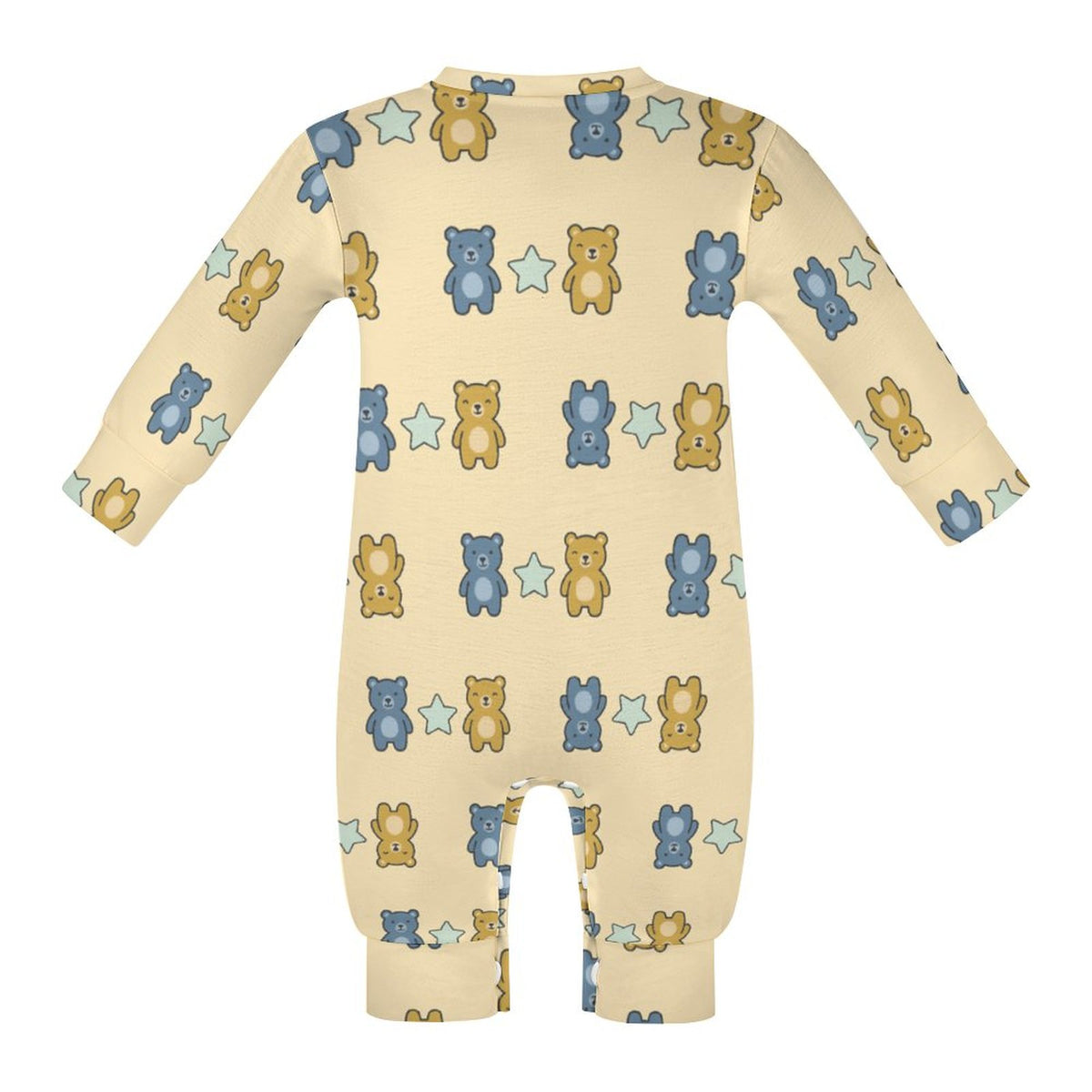 Cute Baby Long Sleeve Bear Print Romper Bodysuit