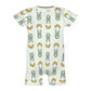 Cute Bunny & Moon Short Sleeve Baby Bodysuit | 180gsm