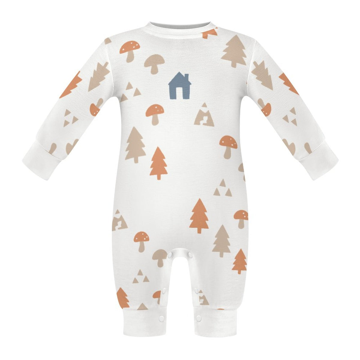 Baby Woodland Print Long Sleeve Cotton Bodysuit