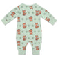 Cute Fox Print Long Sleeve Baby Romper | Custom AOP