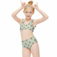 Cute Fox Print Tie-Strap Bikini Set for Girls | Custom AOP