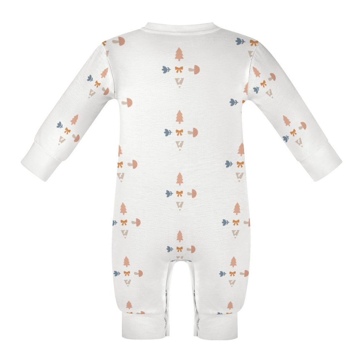 180GSM Baby Geometric Long Sleeve Romper