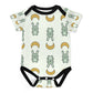 Cute Cotton Baby Bunny & Moon Print Onesie