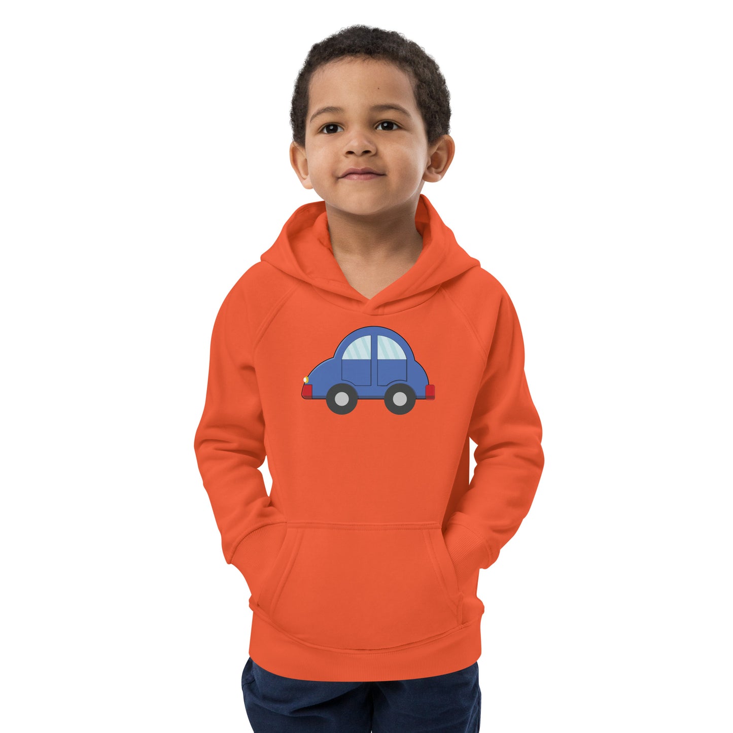 Happy Blue Car Hoodie