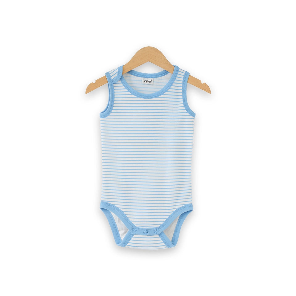 Blue Sailor Romper Set